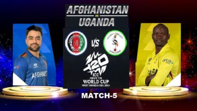 Afghanistan vs Uganda T20 World Cup 2024 Match 5