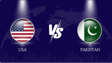 USA vs Pakistan T20 World Cup 2024 Match at Grand Prairie Stadium.